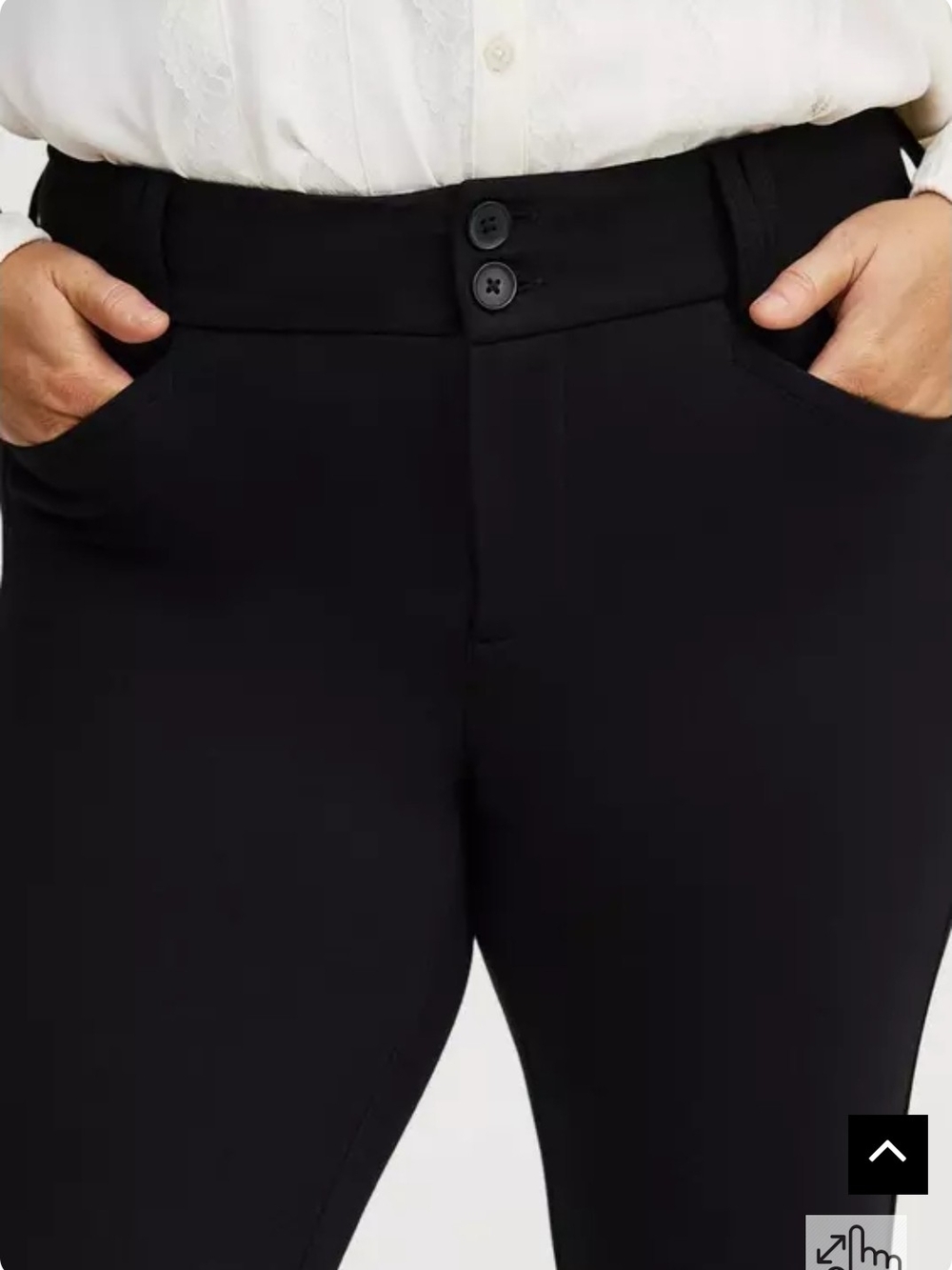 14 EXTRA TALL Torrid Studio Bootcut Ponte Pants - Black - Picture 2 of 3